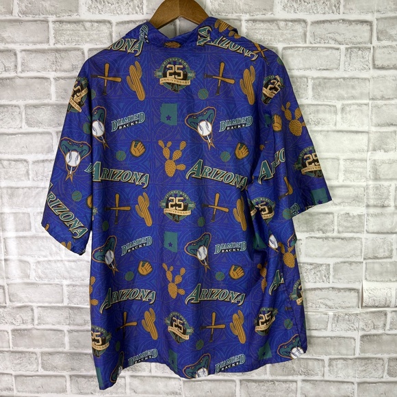 Arizona Diamondbacks 25th Anniversary Game Day Promo Button Up Shirt Mens XL - Picture 3 of 5